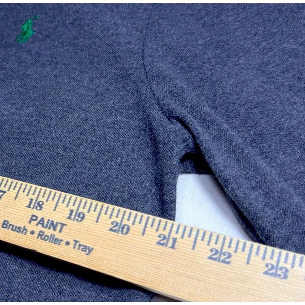 Polo Ralph Lauren Large  Custom Slim Fit Long Sleeve Gray Preppy Sweatshirt - Picture 5 of 8